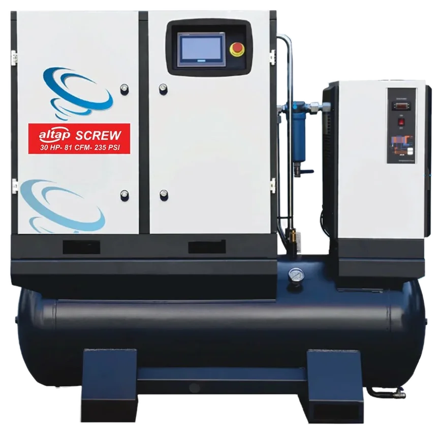 Compresor de Aire de Tornillo para Pantógrafos Láser